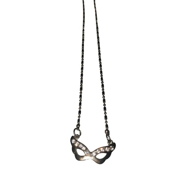 Charming Charlie Bejeweled Mask Necklace - Picture 1 of 4